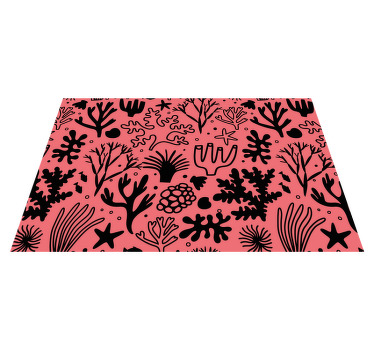 Röda och ryggväxter mönster original bordstabletter - Tenstickers