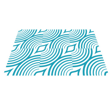 Set de table moderne motif de vague courbé - TenStickers