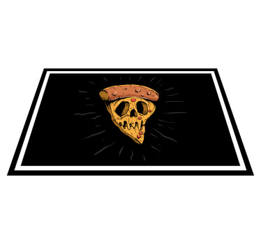 Mantel individual original Pizza calavera estilo graffiti - TenVinilo