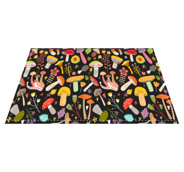 Höst svamp mönster ursprungliga mattor - Tenstickers