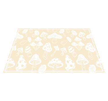 Beige svampe designer originale dækkeservietter - TenStickers