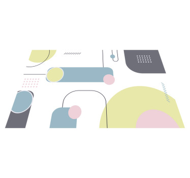 Moderne placemats Pastel geometrische achtergrond - TenStickers
