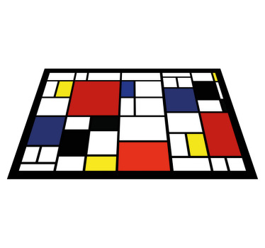 Abstract color blocks original placemats - TenStickers
