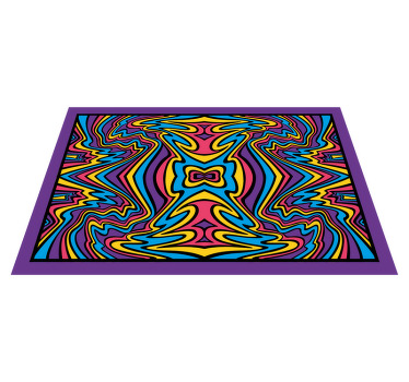 Original placemat colorful abstract swirls - TenStickers