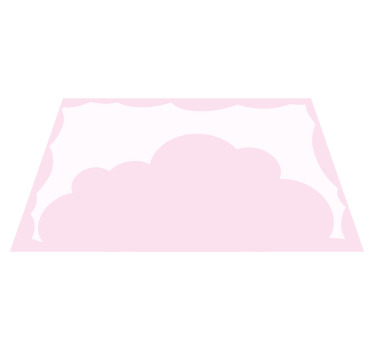 Pink clouds and white sky children placemats - TenStickers