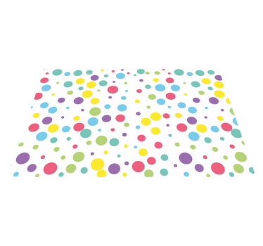 Colourful polka dot pattern original placemats - TenStickers