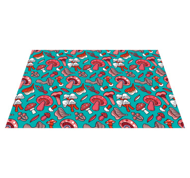 καλλιτεχνικά κόκκινα μανιτάρια πρωτότυπα σουπλά - TenStickers