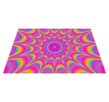 Psykedeliske optiske stjerne originale dækkeservietter - TenStickers