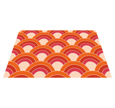 Geometric  groovy pattern original placemats - TenStickers