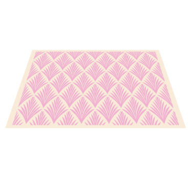 Pastel palm retro pattern original placemats - TenStickers