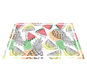 Summer fruit colorful pattern modern placemats - TenStickers