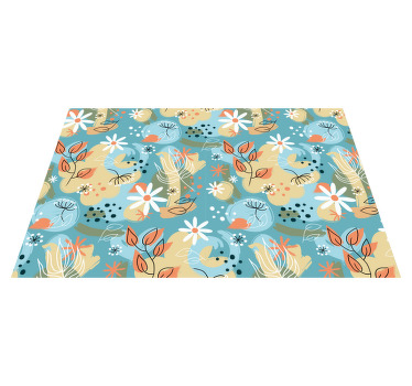 Abstract floral background original placemats - TenStickers