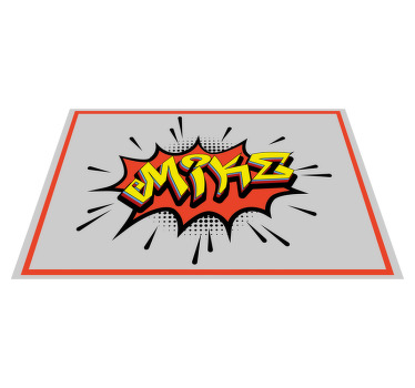 Mantel individual personalizable Graffiti estilo bombardeo - TenVinilo