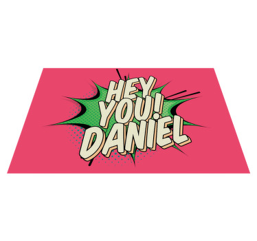 Hej du seje graffiti plakat dækkeservietter - TenStickers