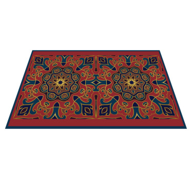 Käsintehty vintage kukkakuvio tekstuuri pöytätabletti - Tenstickers