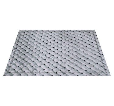 壊れた模造手作りの織り目加工のプレースマット - TENSTICKERS