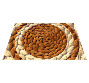 Imitácia prírodného vlákna v kruhoch prestieranie - Tenstickers