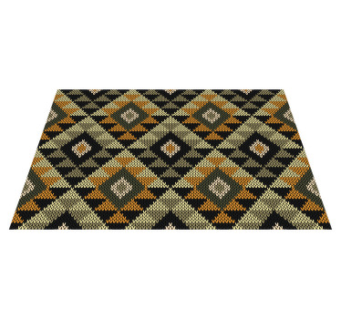 Individuais de mesa de texturas Losango bege e preto - TenStickers