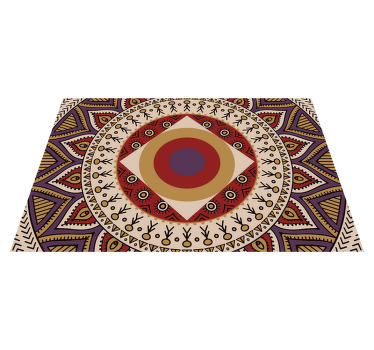 Multicolor stripes fiber imitation placemats - TenStickers