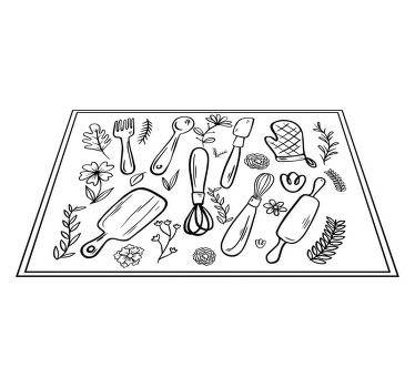 花卉和装饰用器皿餐垫 - TenStickers