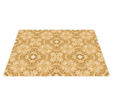 Vintage beige dekorativt mønster spisebrikke original - Tenstickers