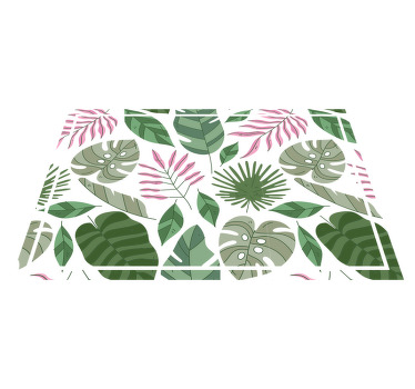 Mantel individual elegante Plantas de jardín minimalista tropical - TenVinilo