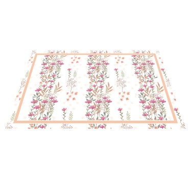 Botanické vysoké květiny elegantní prostírání - TenStickers