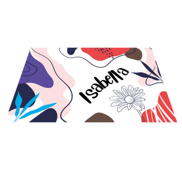 Tischset mit Namen Bunte abstrakte mit Farben - TenStickers