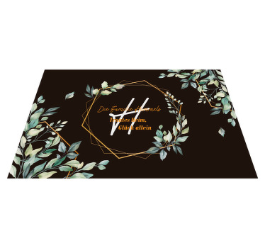 Tischset mit Namen einladendes naturdesign - TenStickers