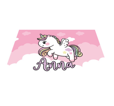 Pink magic unicorn Personalised placemats - TenStickers
