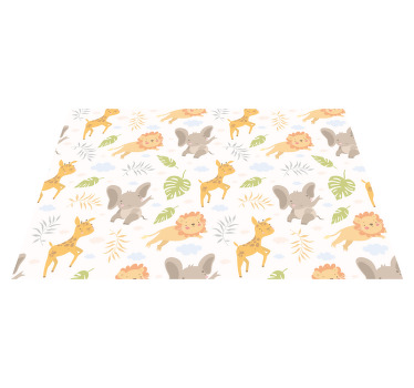 Nordic minimalistic safari children placemats - TenStickers