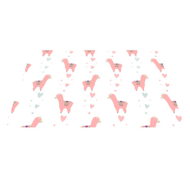 Individual mesa infantil patrón de llamas lindo - TenVinilo