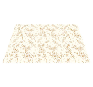 Cream flower sakura blossom elegant placemats - TenStickers