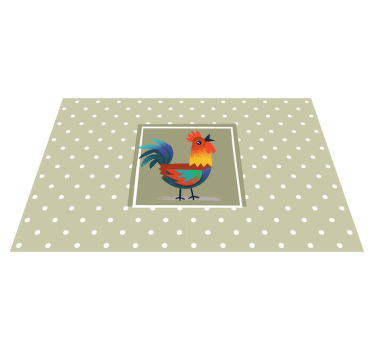 Original colored rooster original placemats - TenStickers