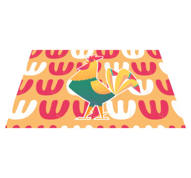 Tecknad illustration av tupp bordstabletter - Tenstickers