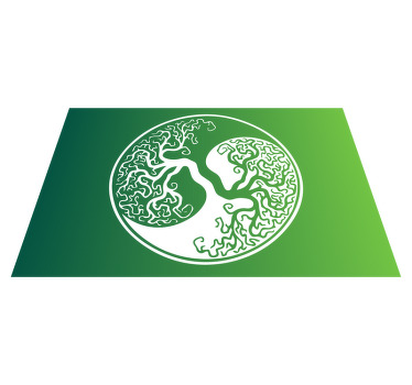 Individuais de mesa originais árvore da vida yin yang original - TenStickers