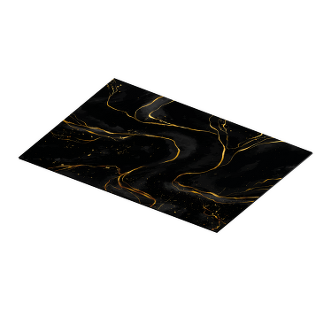 Tischset modern Schwarzer und goldener marmor - TenStickers