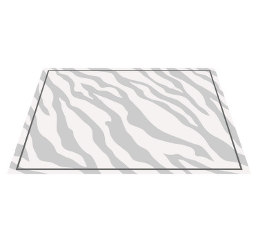 Light gray zebra pattern original placemats - TenStickers