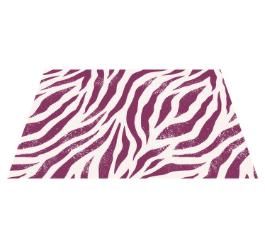Set de table original zébré violet et blanc - TenStickers