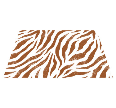 Brown zebra animal print original placemats - TenStickers