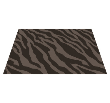 Mørkt sebramønster spisebrikke original - Tenstickers