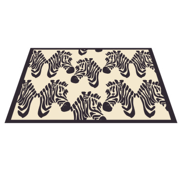 Zebra beige vender mod originale dækkeservietter - TenStickers