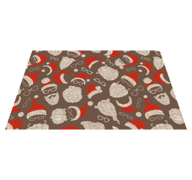 Eski noel baba yüz noel placemats - TenStickers