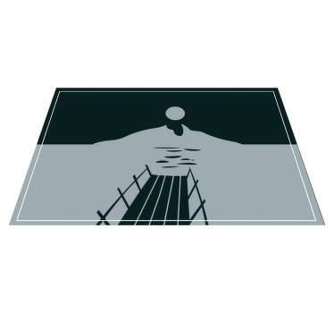 Individuais de mesa modernos ponte sobre a Água - TenStickers