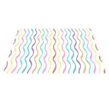 Rainbow wave pattern original placemats - TenStickers