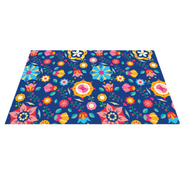 Fargerikt etnisk folkemønster spisebrikke original - Tenstickers