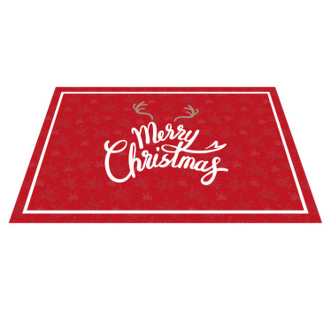 Individuais de mesa de Natal Feliz natal com pedaços de rena - TenStickers