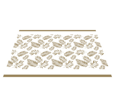 Ruskeat ohuet lehdet tyylikäs pöytätabletti - Tenstickers