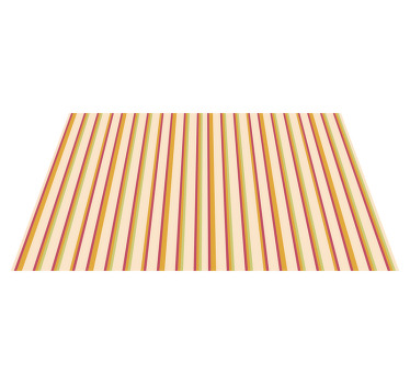 Retro pastel striped pattern modern placemats - TenStickers