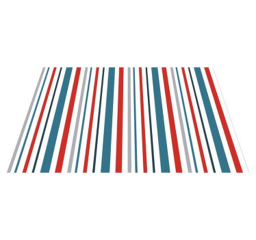 マリンレトロストライプデザインモダンランチョンマット - TENSTICKERS